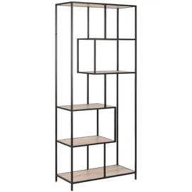 Actona Bücherregal 77 x 35 x 185 cm Schwarz