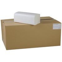 Funny Papierhandtuch, ZZ/V-Falz, 25 x 23 cm, 1-lagig, hochweiß, 5000 Blatt, 1er Pack 1 Karton = 20 250 = Tücher