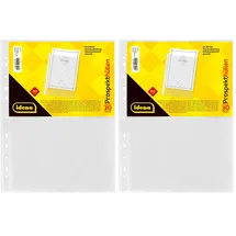 IDENA 10404 - Prospekthülle DIN A4 genarbt, 80μ, 30 Stück (Packung mit 2)