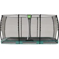 EXIT TOYS Allure Classic Bodentrampolin 244 x 427 cm inkl. Sicherheitsnetz Grün