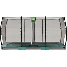 EXIT TOYS Allure Classic Bodentrampolin 244 x 427 cm inkl. Sicherheitsnetz Grün