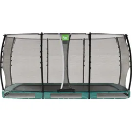 EXIT TOYS Allure Classic Bodentrampolin 244 x 427 cm inkl. Sicherheitsnetz Grün