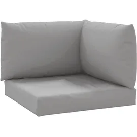vidaXL Palettenkissen 3-tlg. grau