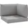 vidaXL Palettenkissen 3-tlg. grau