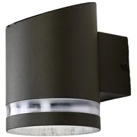 LINDBY LED-Solar-Außenwandleuchte Melinda, 9 cm, Edelstahl
