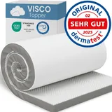 ELONEO Viscoelastischer Matratzen Topper 180x200cm, Matratzentopper mit Memory Foam Effekt, 5 cm Höhe, Matratzenauflage für Bett und Boxspringbett