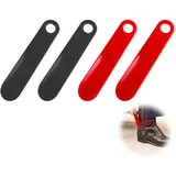 Plipdhy 4 Stück Schuhlöffel Klein,Kunststoff Schuhlöffel,Kurz Schuhanzieher,mit Löchern zum Aufhängen,Einfach zu Tragen,Mini Schuhlöffe für Männer Frauen Senioren Kinder Reise(19cm) - Einheitsgröße