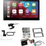 EHO Pioneer SPH-DA160DAB 2-DIN Autoradio Apple CarPlay Android Auto Bluetooth DAB USB passend für Ford Transit 2006-2013 anthrazit