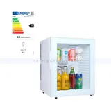 Minibar Simex Hotel Line weiß 40 L mit Glastür Minikühlschrank, kaum Geräusche, geringer Stromverbrauch