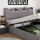 VitaliSpa Christin 180 x 200 cm Grau/Eiche
