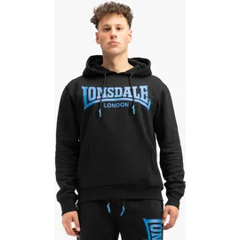 Lonsdale Chatsworth Hoodie Schwarz/Blau L