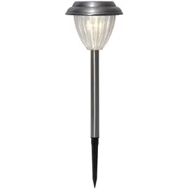 Star Trading Solarleuchte Edelstahl 28,0 cm 4er Set silber