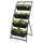 Costway Hochbeet 4-stufig 76 x 70,5 x 160 cm schwarz