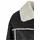 URBAN CLASSICS Shearling Lederjacke Black / White Sand L