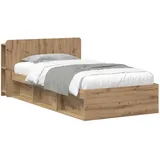 vidaXL Bett, Bettrahmen 90 x 190 cm