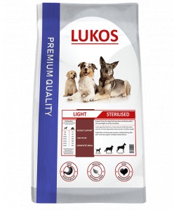 Lukos Light Sterilised - premium hondenvoer  1 kg