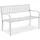 Relaxdays Gartenbank 82 x 127 x 59,5 cm Weiß