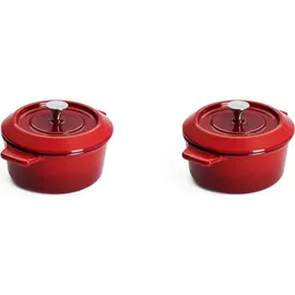 WOLL Iron Kasserolle 10 cm rot 2 St.