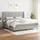 vidaXL Boxspringbett mit Matratze Hellgrau 200x200 cm Stoff - Grau
