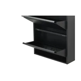 klaus loewe Schuhkipper Goito 50 x 105 x 15 cm schwarz matt / schwarz