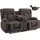 Vevor Loveseat Relaxsessel elektrisch 80 x 100 x 80 cm Braun mit Wärmefunktion und Massage