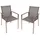 Garden Pleasure Stapelstuhl SIENNA 56 x 64 x 85 cm grau 2 St.