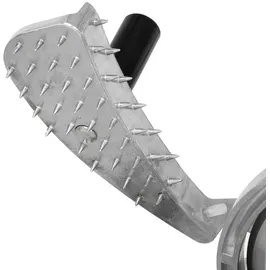 Vertes Gastro Aufschnittmaschine Schneidemaschine, Elektrisch mit 120W, Messer mit 220mm Durchmesser, Schnittstärke 0 bis 12mm, Allesschneider mit Aluminium Gehäuse, Inkl. Schleifstein