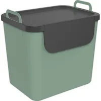 Rotho Mülltrennungssystem Jive 30 L grünschwarz Recyclingbehälter - Grün