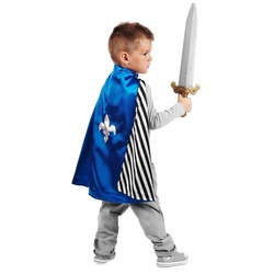 Limit Sport Kostüm Musketier & Pirat Wendecape, Doppelseitiges Kostümteil für Kids blau