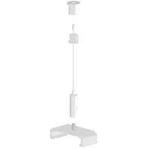 LTS Licht & Leuchten LK-Z 060.104.03 1-flg. 3 m rund/weiß