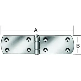 Vormann Kistenband Scharniere 160 x 35 mm