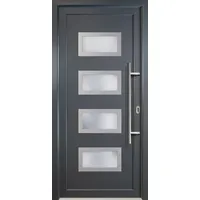 Meeth Haustür Signum Aluminium Modell 92 88 x 200 cm, DIN rechts, titan