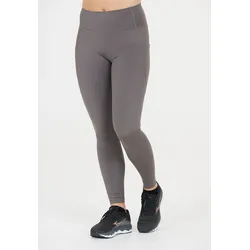 Lauftights ENDURANCE "TATHER", Damen, Gr. 44, EURO-Größen, grau (hellgrau), 75% Nylon, 25% Elasthan, unifarben, sportlich, normal, Hosen, mit mittlerer Kompression