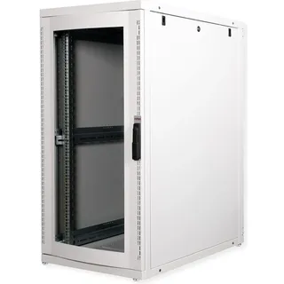 Roline 19 Zoll Serverschrank 26 HE 600x1000 BxT grau Plexiglas