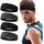 luxuskollektion Sport Stirnbänder Unisex elastisch dünn rutschfest 4er Set