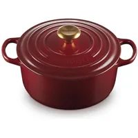Le Creuset Signature Bräter 24 cm rund garnet