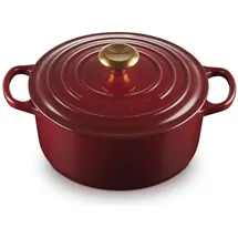 Le Creuset Signature Bräter 24 cm rund garnet