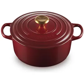 Le Creuset Signature Bräter 24 cm rund garnet