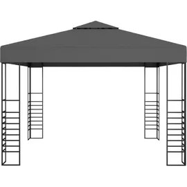 vidaXL Gartenpavillon 3 x 3 m anthrazit