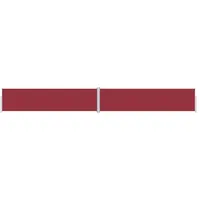 vidaXL Seitenmarkise 160 x 1200 cm Rot Polyester
