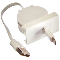 DeLOCK Easy 45 Modul USB 2.0 Ausrollkabel USB Typ-A zu 8 Pin Lightning Stecker