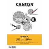 Canson Bristol Block 20 Blatt 180 g/m2 Hellweiß