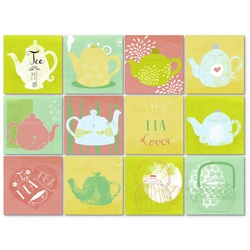 K&L Wall Art Fliesenaufkleber »Tea-Time«, selbstklebend