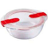 Pyrex 207PH00 Cook & Heat rund glas Frischhaltedose mit Deckel, farblos
