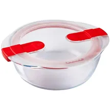 Pyrex 207PH00 Cook & Heat rund glas Frischhaltedose mit Deckel, farblos