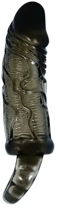BAILE - PENIS EXTENDER COVER MIT GURT FÜR HODEN SCHWARZ 13.5 CM