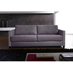 Schlafsofa BALI "Norwalk", grau, B:182cm H:83cm T:100cm, Sofas, Dauerschlaffunktion, mit Unterfederung / Lattenrost und Matratze