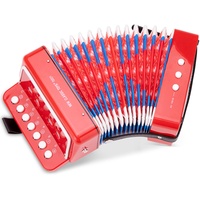 New Classic Toys 10055-NEW Musikinstrument-Akkordeon mit Musikbuch, 230 Stück