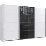 WIMEX Schwebetürenschrank Norderstedt 313 x 210 x 64 cm Weiß/Schwarz