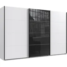 WIMEX Schwebetürenschrank Norderstedt 313 x 210 x 64 cm Weiß/Schwarz